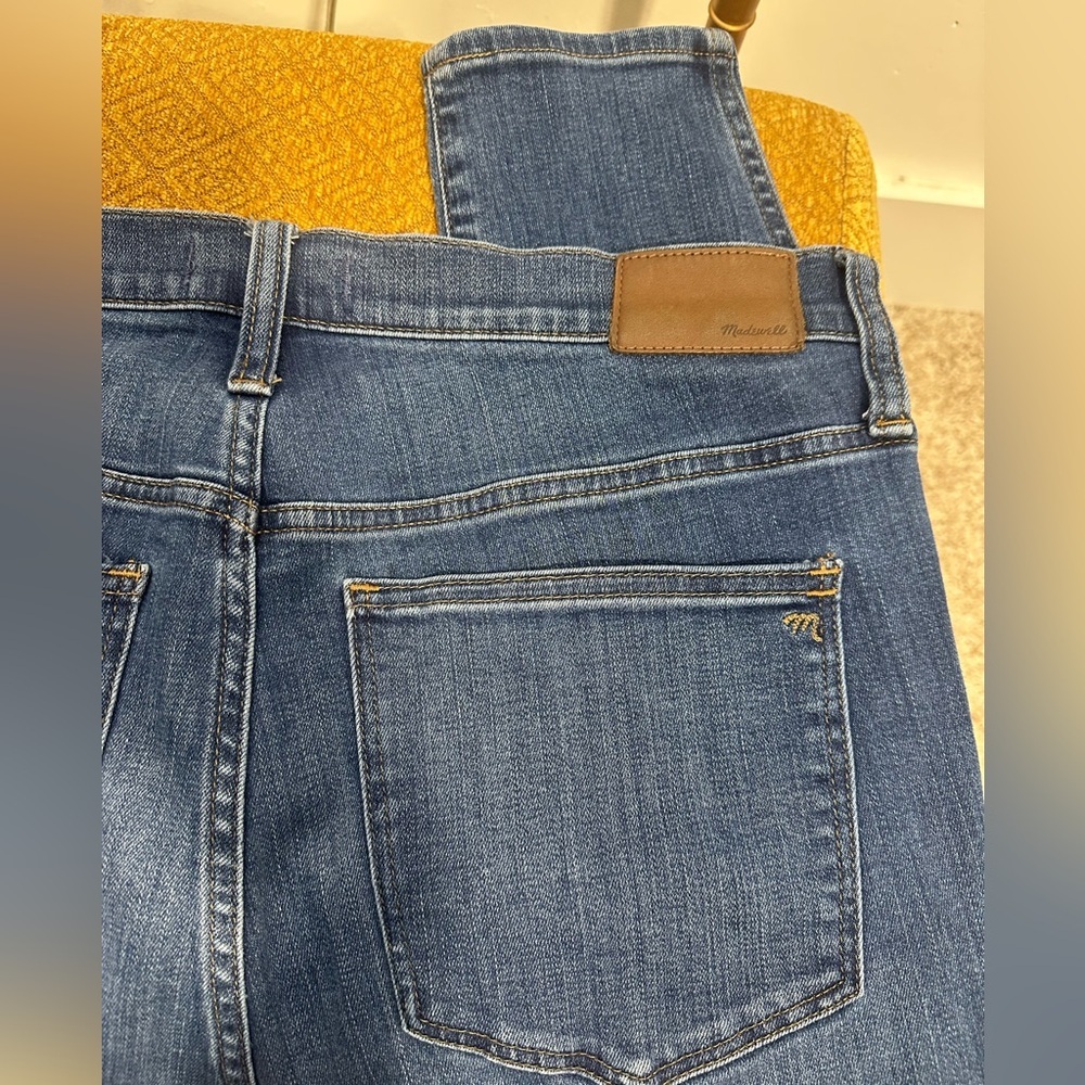Madewell Women's High Waisted Ankle Jeans - Dark Blue Size 31 - Picture 6 of 11
